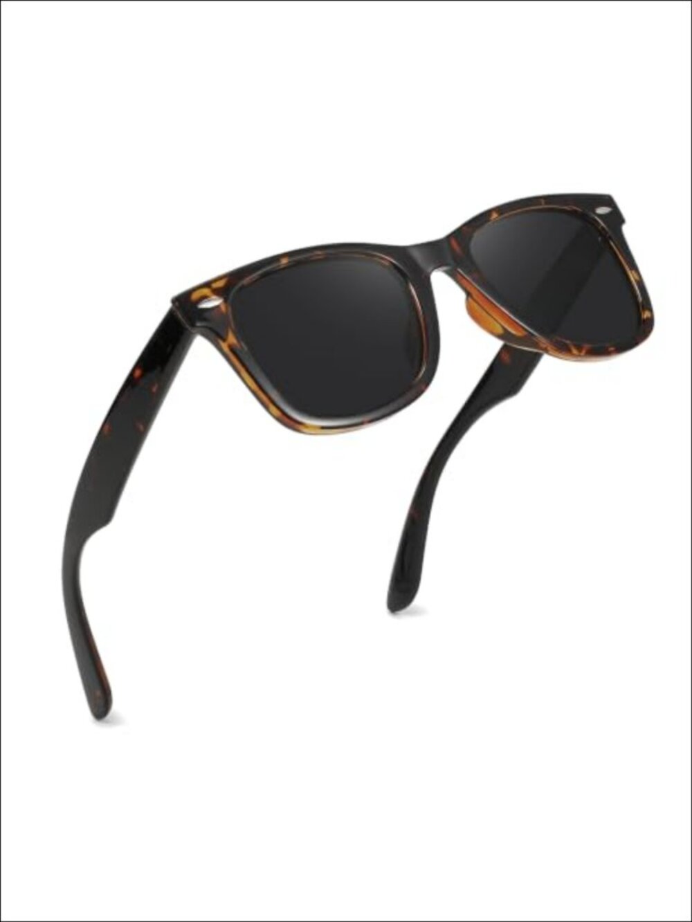 MEETSUN Polarized Retro Square Wrap Around Sunglasses UV400 Full Coverage